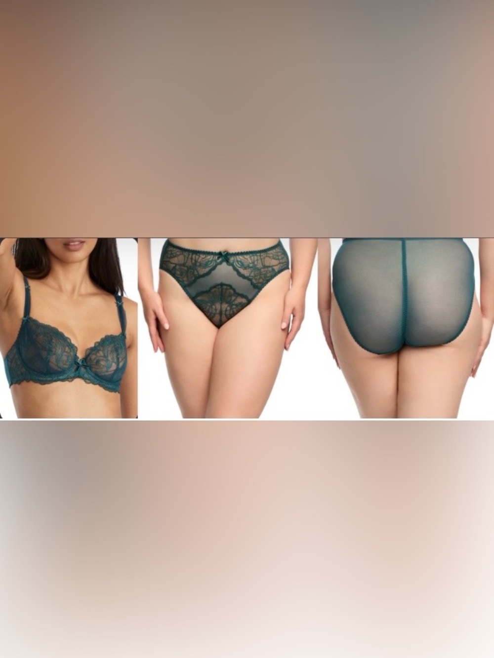 NWT - Dita Von Teese Gwendoline Bra in 32C, with Small High-waisted Panty